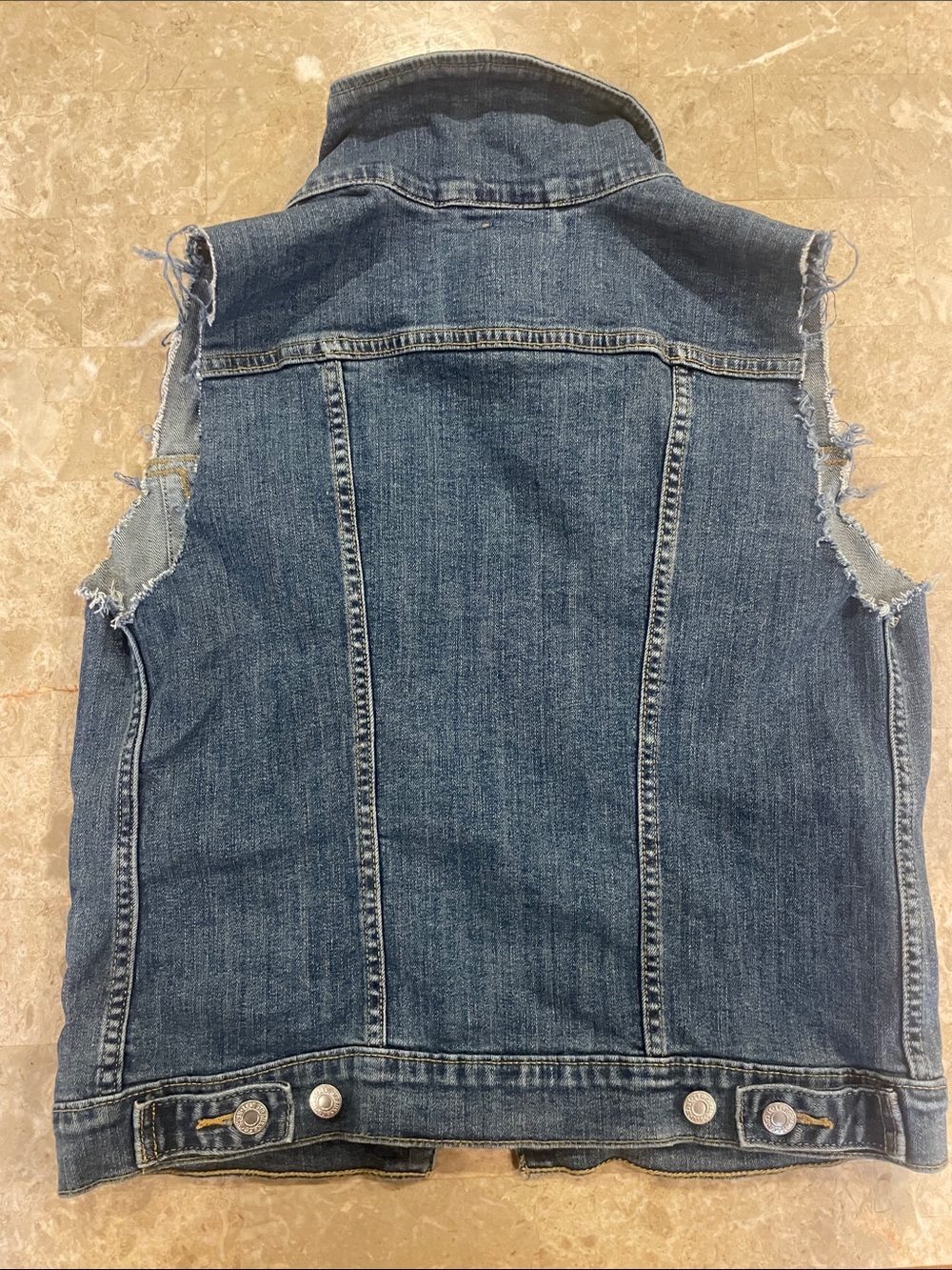 Pre owned Levi’s Men Jean vest biker grunge inspired - Picture 5 of 5